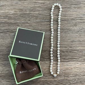 Pearl Choker with Heart Shaped Gold Clasp